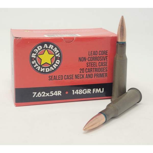 Red Army Standard 7.62x54R 148 GR FMJ - Box of 20