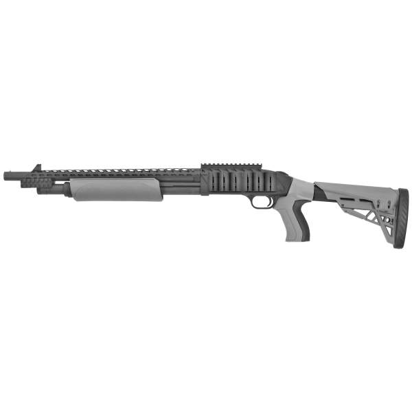 Mossberg 500 12GA 18.5" Pump-Action Shotgun - ATI Tactical Grey