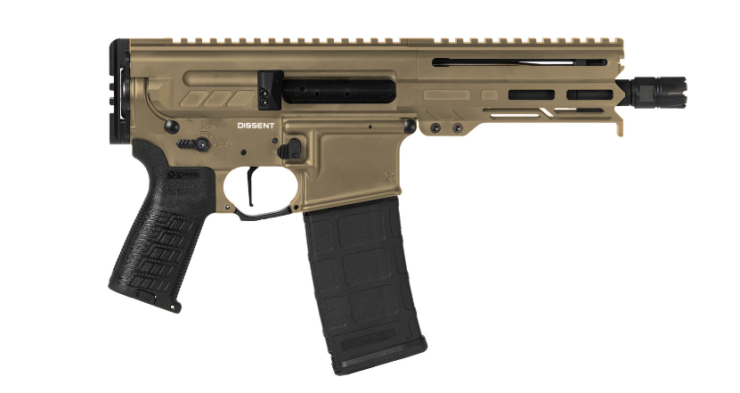 CMMG Dissent MK4 6.5″ Pistol - Coyote Tan - Shark Coast Tactical