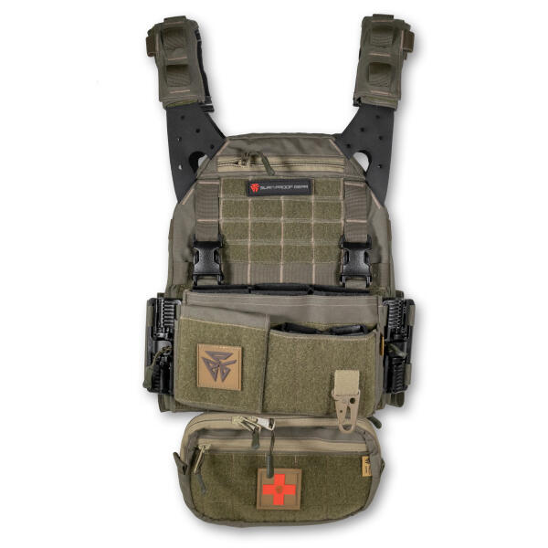 Burn Proof Gear Modular Plate Carrier System Large - Olive Drab