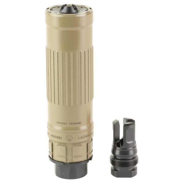 Dead Air Armament Lazarus 6 6mm/5.56 Xeno Suppressor - FDE (FREE TAX STAMP)