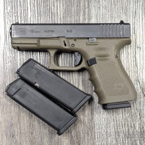 Used Glock 19 Gen 4 9mm 4.02" Pistol - OD Green
