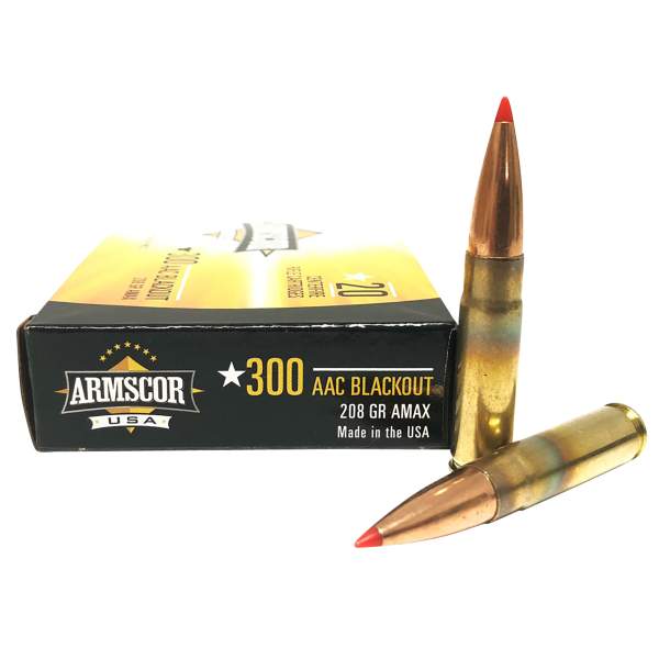 Armscor 300 Blackout 208Gr. Hornady A-Max - 20 Round Box