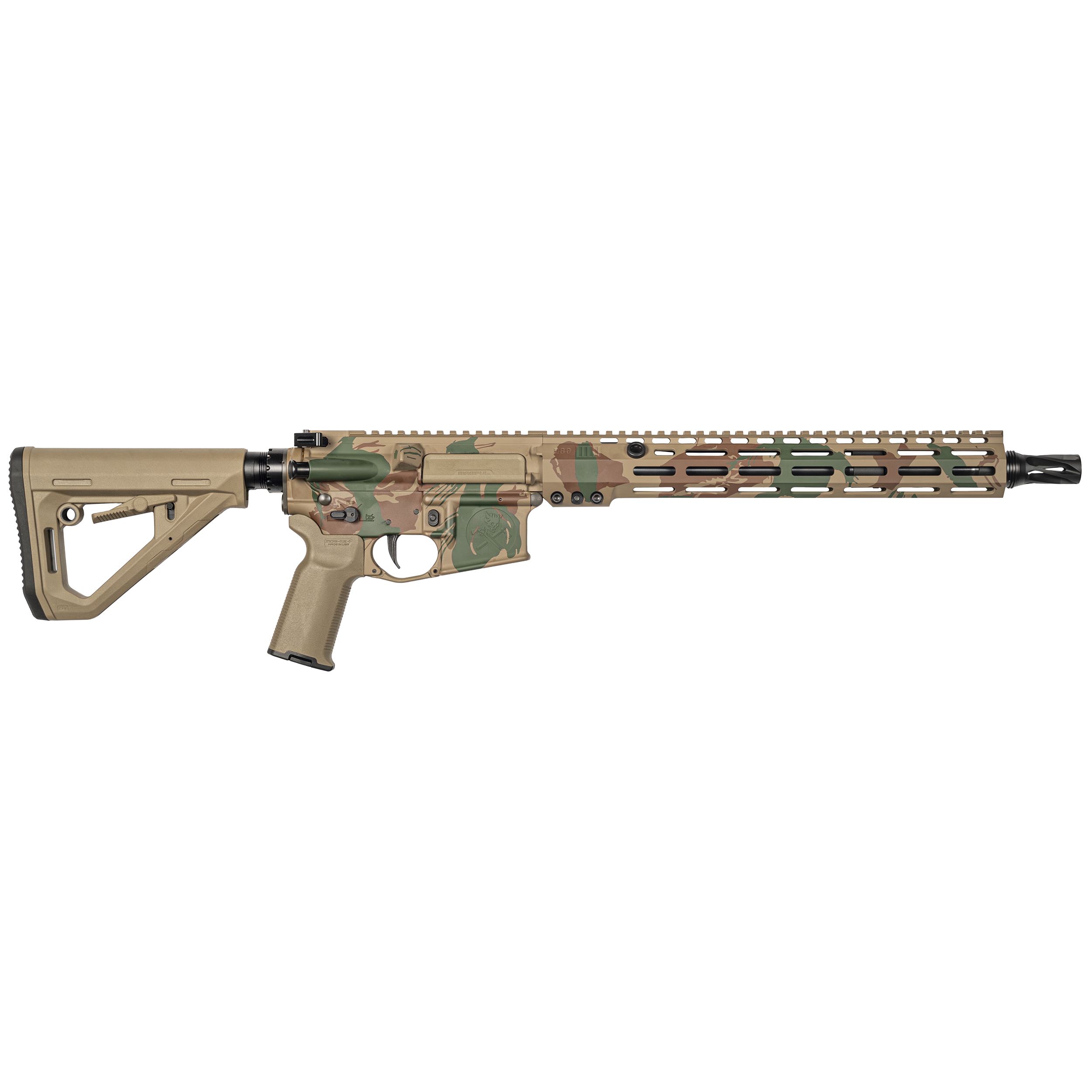 Sons of Liberty Gun Works OB1 Craighead 5.56 13.7" Rifle - Tan/Camo