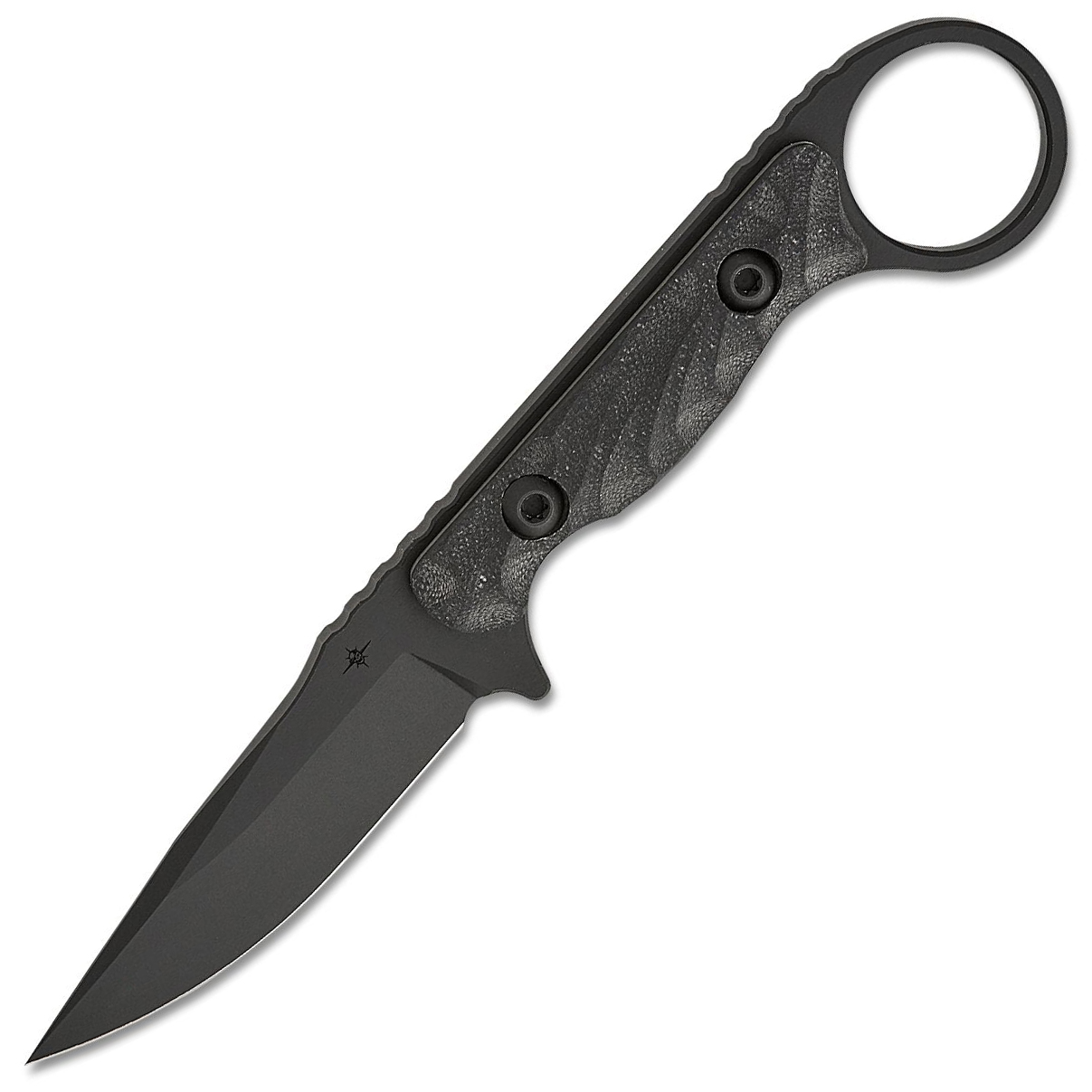Toor Knives Jank Shank S Fixed Blade 3″ CPM-M4 GunKote Clip Point – Socom Black