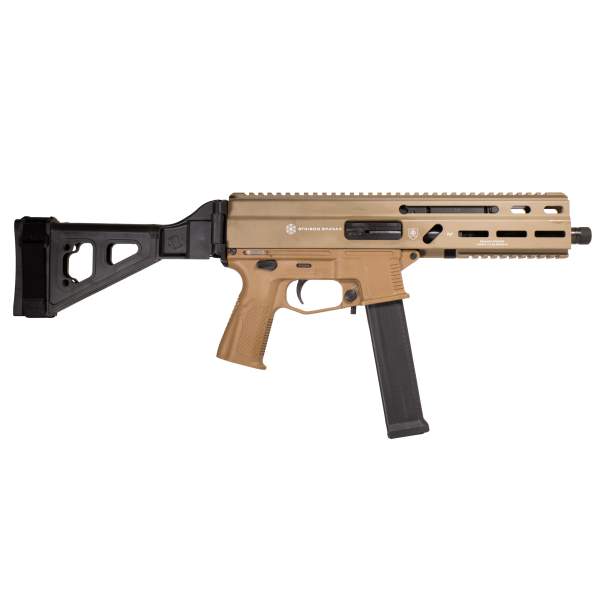 Grand Power Stribog SP45A3 .45ACP 8" Pistol w/ Brace - FDE