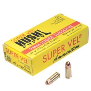 Super Vel 9mm Luger 147 Gr. FMJ Hush Puppy - 50 Rounds