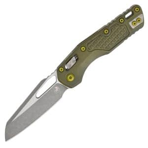 Microtech MSI RAM-LOK Manual Folding 3.88" M390MK Apocalyptic Modified Sheepsfoot Plain - Green Grenade Frag